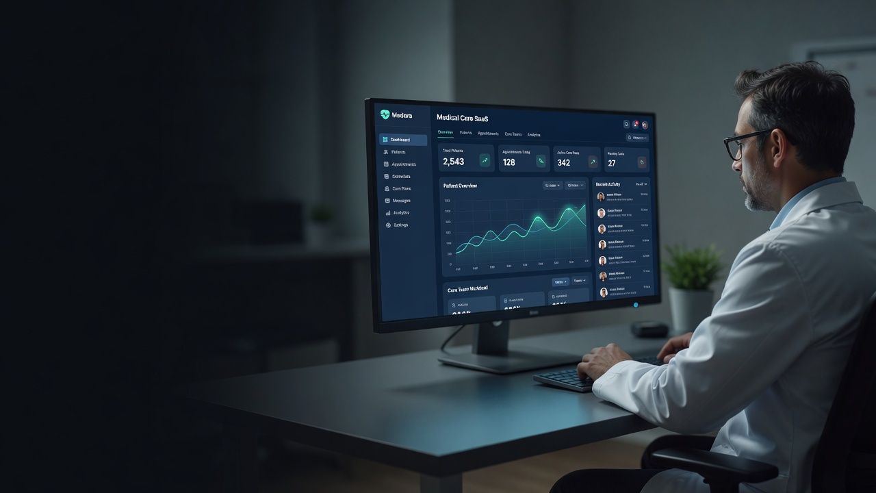 Plataforma Medical Care SaaS — gestión médica integral en la nube